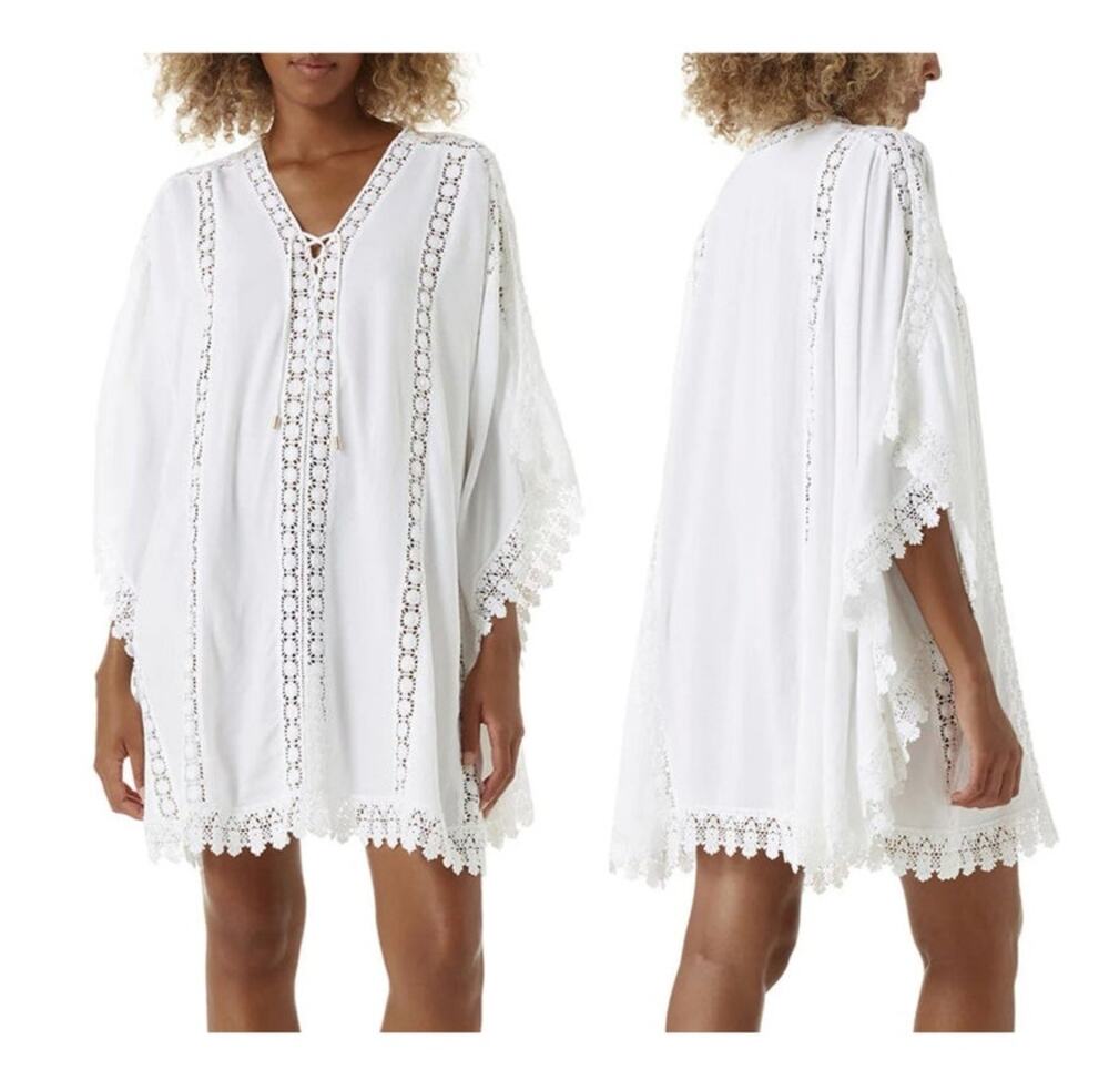 Melissa Odabash Cindy White Kaftan